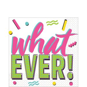 Awesome 80s Lunch Napkins 16ct