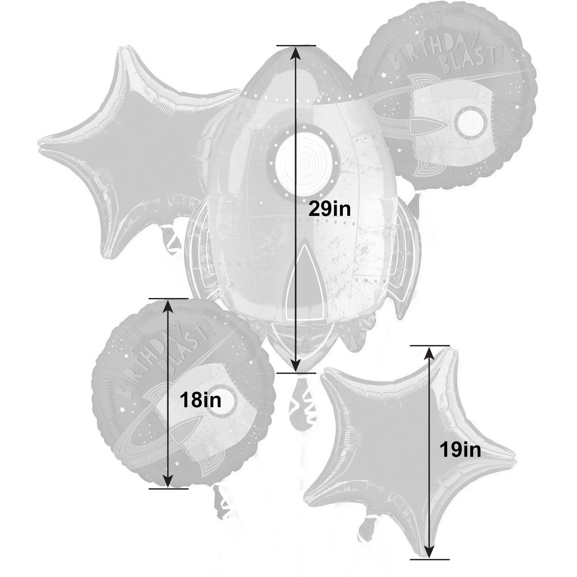 Blast Off Balloon Bouquet 5pc - Image 3