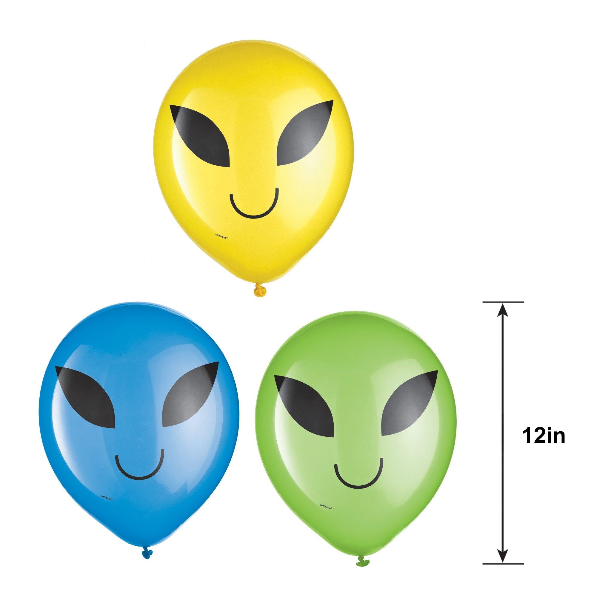 15ct. Blast Off Alien Balloons - Image 4