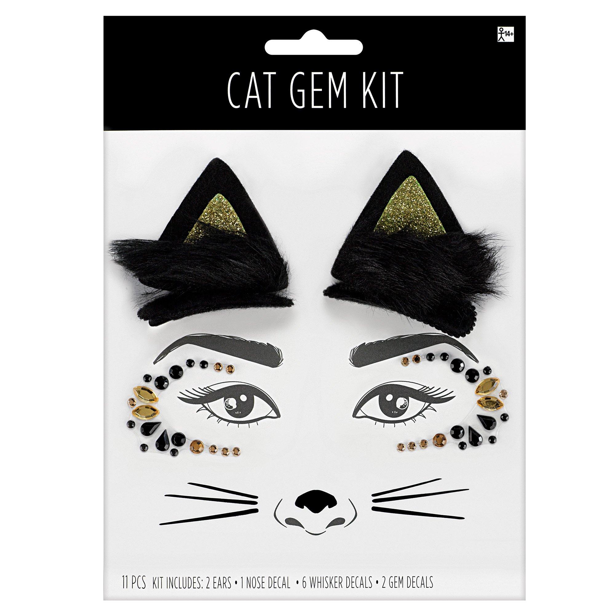 Cat Face Gem Kit with Ears 3pc - Image 2