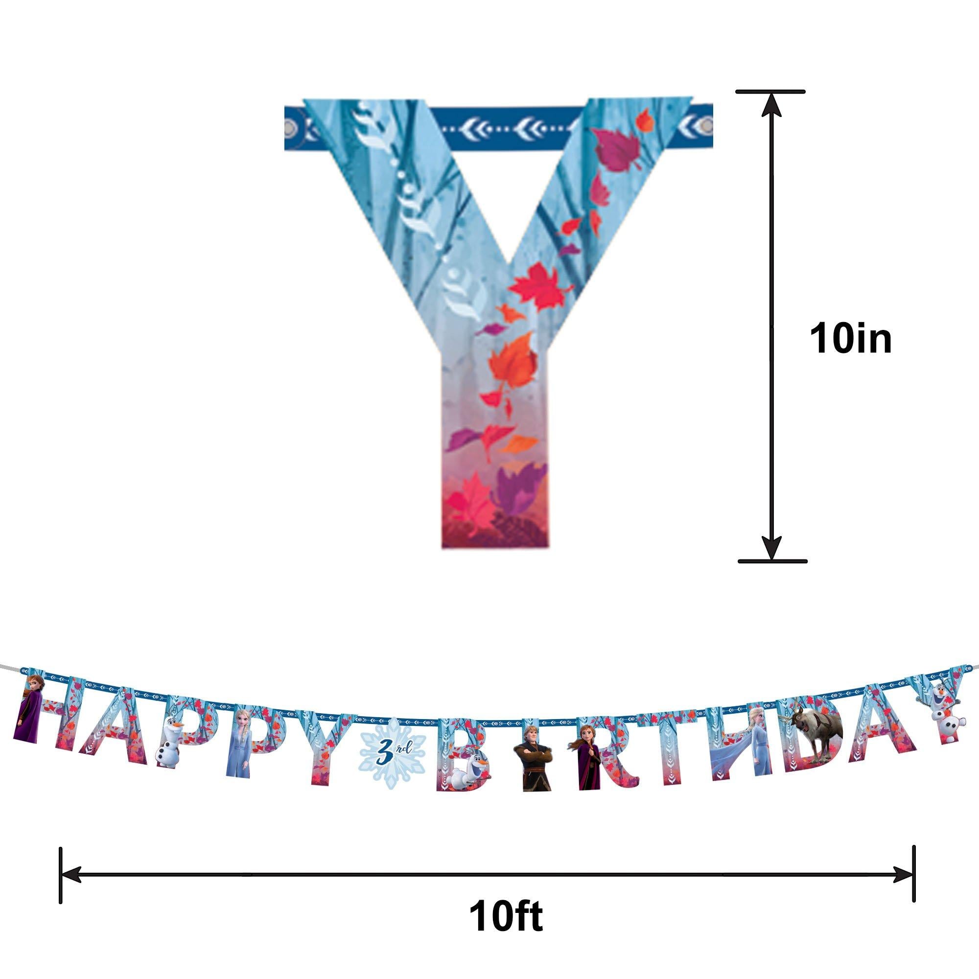 Frozen 2 Birthday Banner Kit. 10.5ft - Image 4