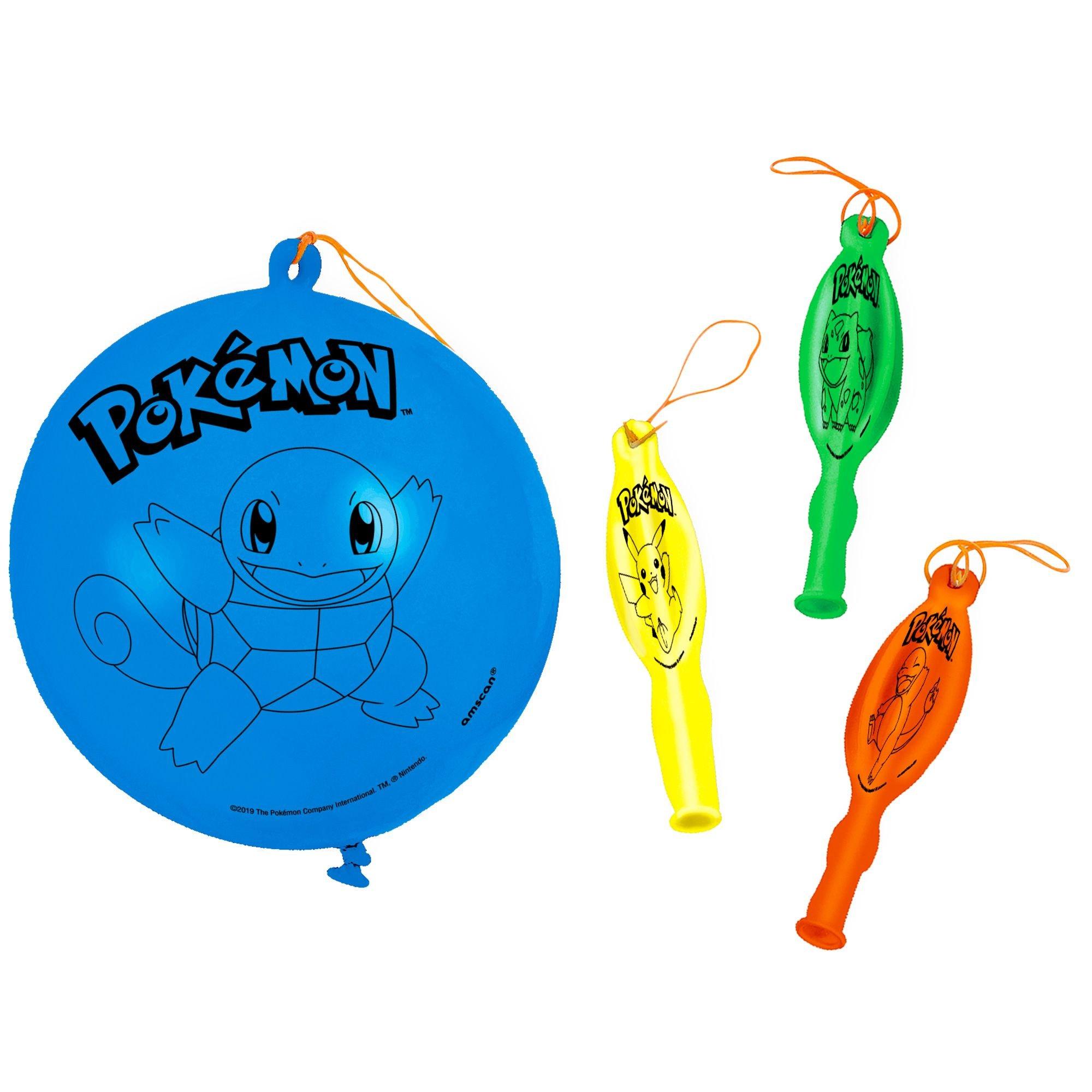 4ct. Classic Pokémon Punch Balloons