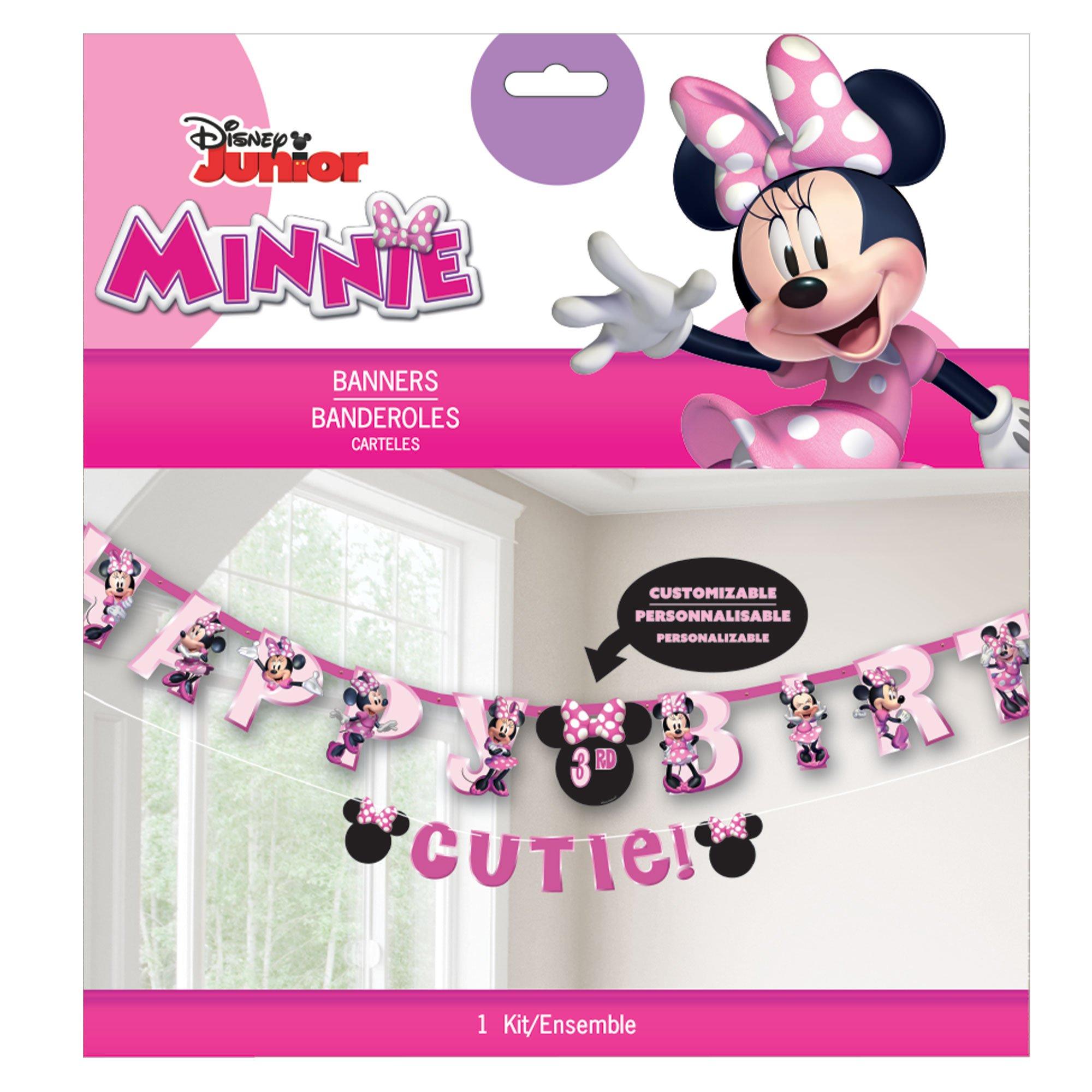 Minnie Mouse Forever Personalized Birthday Banner Kit 2ct - Image 3
