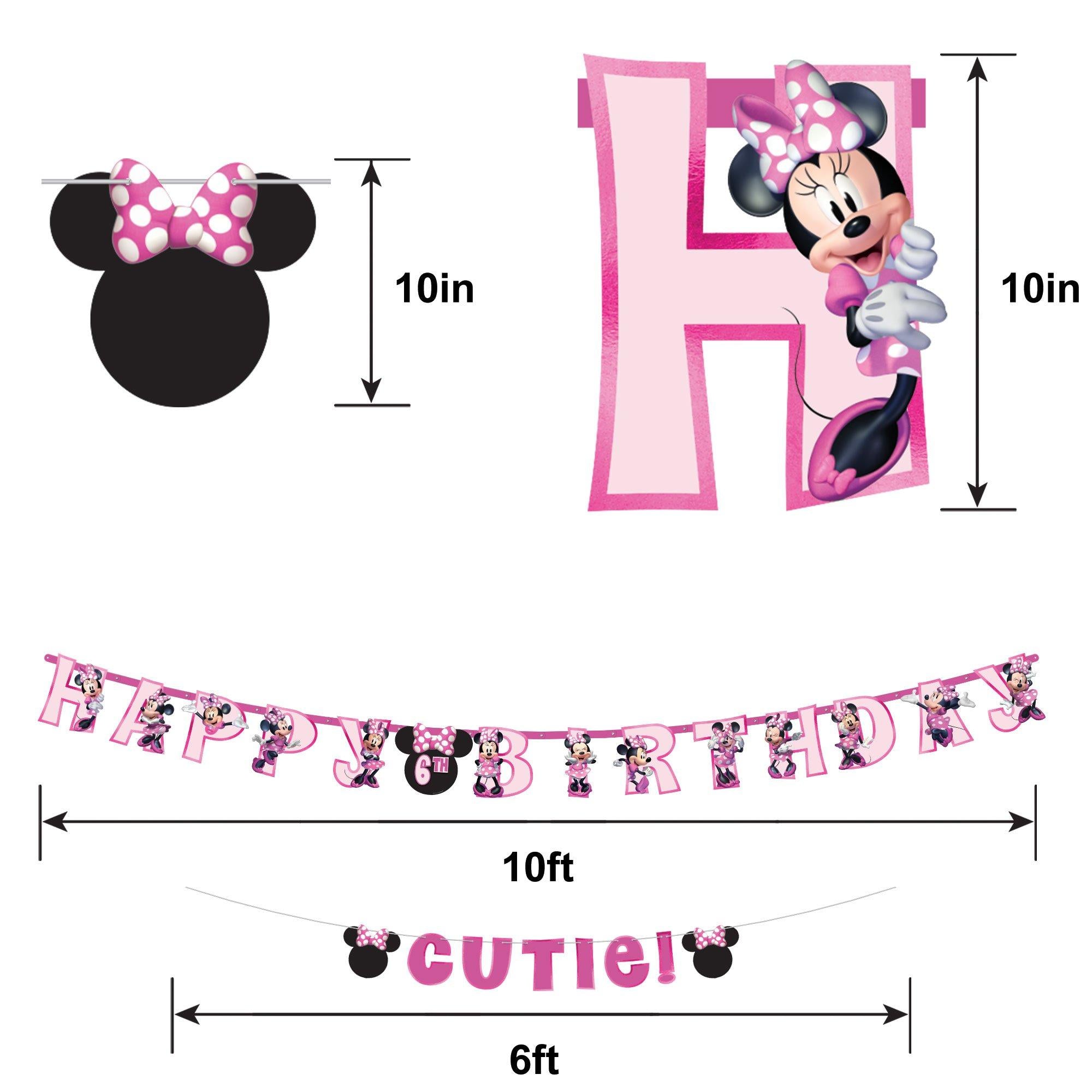 Minnie Mouse Forever Personalized Birthday Banner Kit 2ct - Image 4