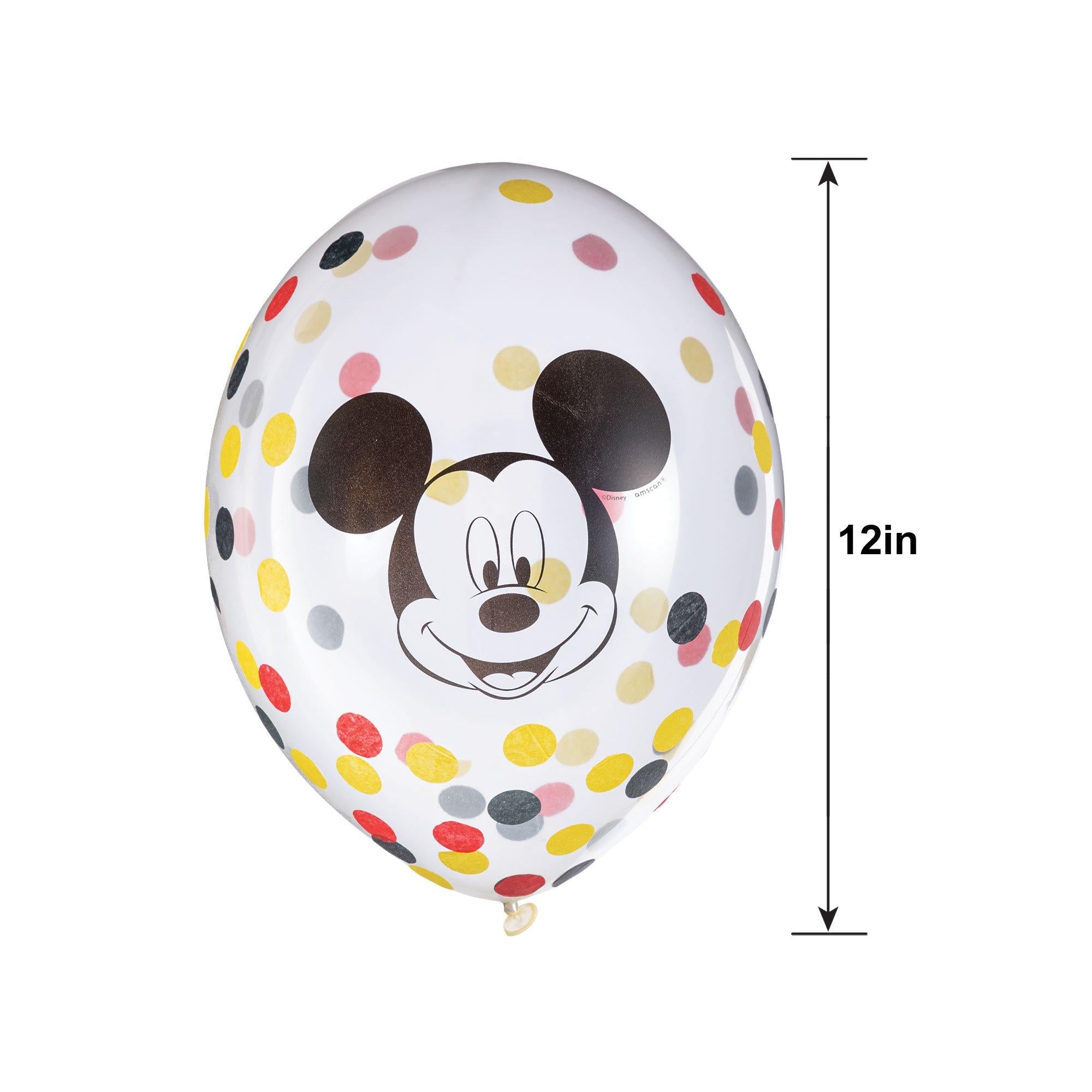 6ct. Mickey Mouse Forever Confetti Balloons - Image 4