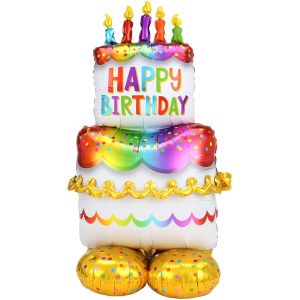 AirLoonz® Birthday Cake Balloon. 53in