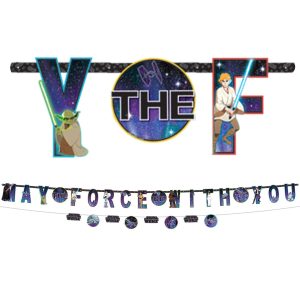 Star Wars Galaxy of Adventures May the Force Be With You Banners. 2ct