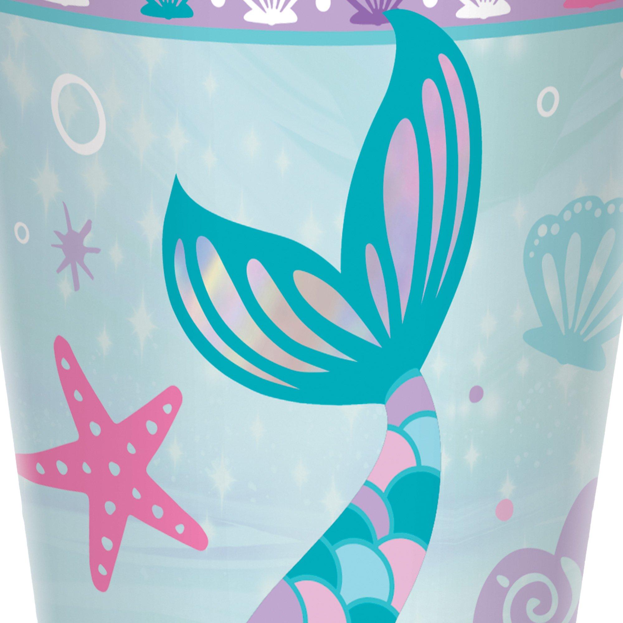 Shimmering Mermaids Paper Cups. 9oz. 8ct - Image 2
