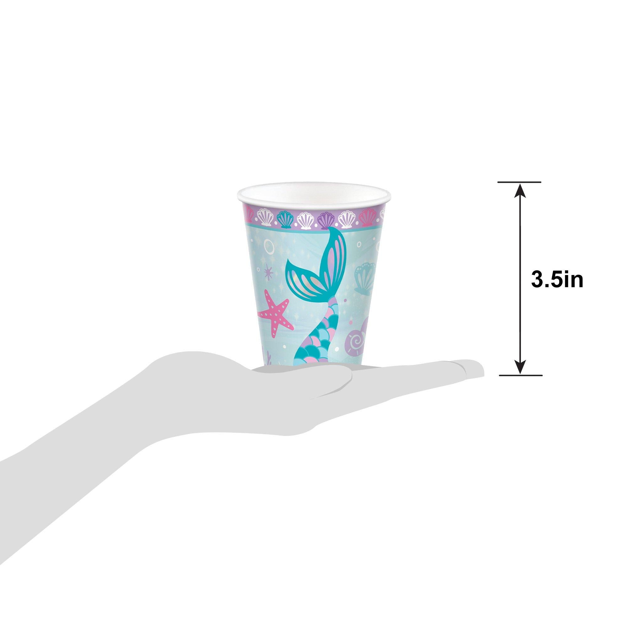 Shimmering Mermaids Paper Cups. 9oz. 8ct - Image 4