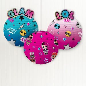 L.O.L. Surprise! Together 4-Eva Glam Paper Lanterns. 9.5in. 3ct