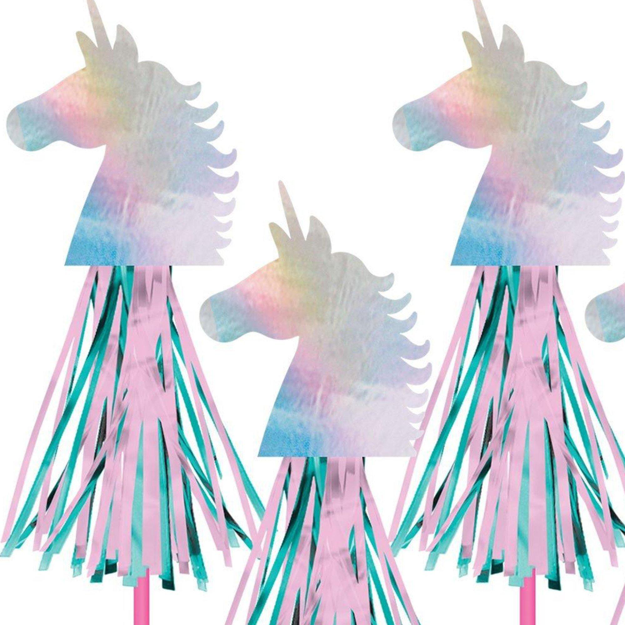Iridescent Enchanted Unicorn Wands. 17in. 6ct - Image 2