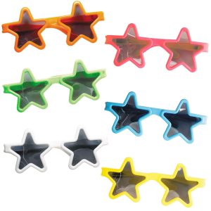 Kids' Star Sunglasses 12ct – Colorful Star-Shaped Party Favors