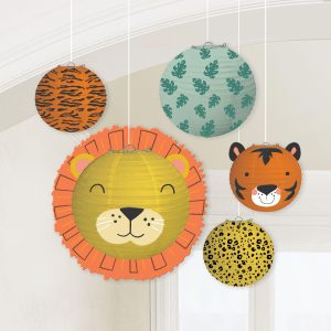 Get Wild Jungle Paper Lanterns. 5ct