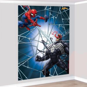 Spider-Man Webbed Wonder Scene Setter. 55.6in x 80.2in. 4pc