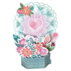 Free Spirit Boho Cardstock Pop-Out Centerpiece. 7.25in x 11.1in