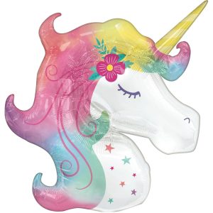 Enchanted Unicorn Foil Balloon. 33in