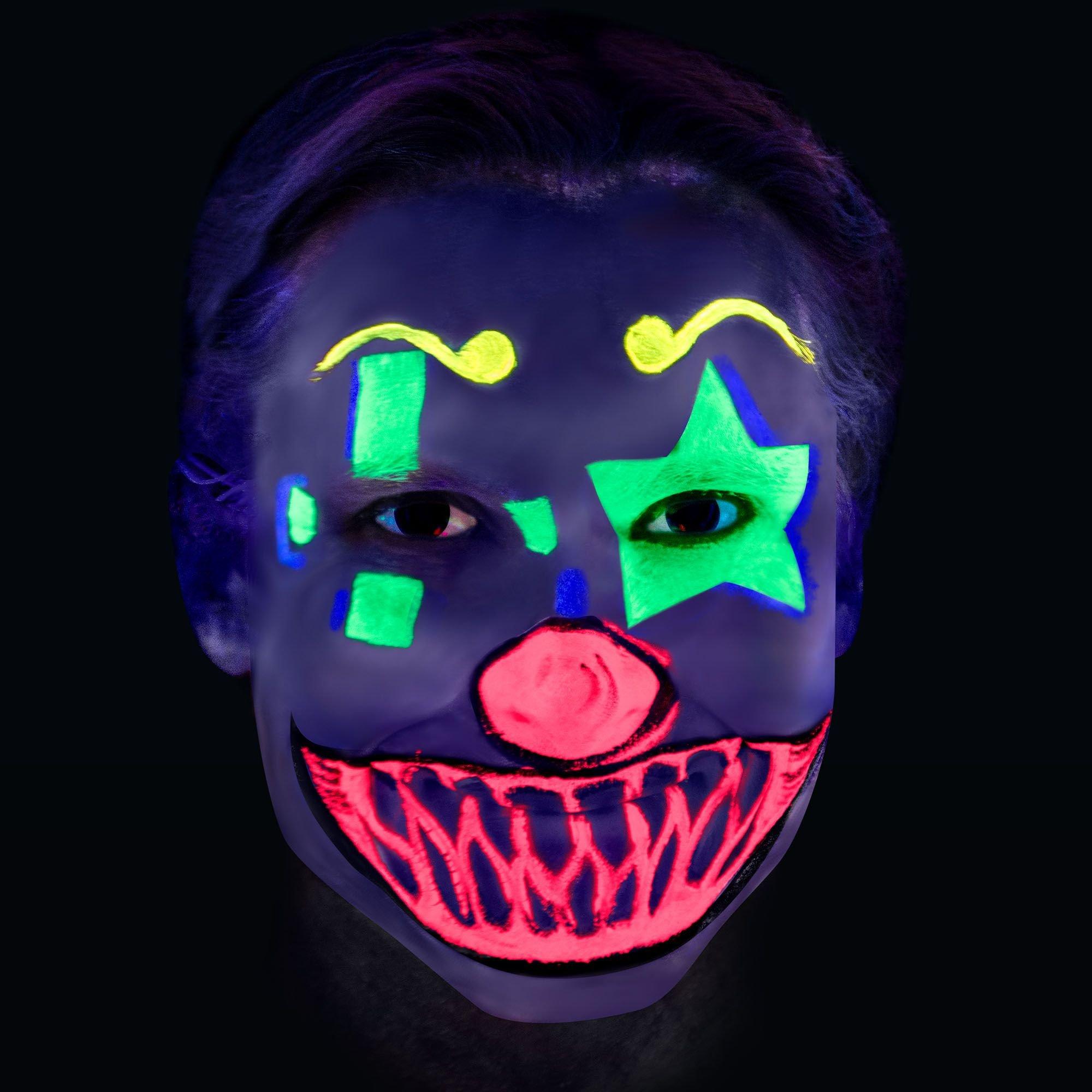 Glow-in-the-Dark Clown Makeup Kit - Image 2