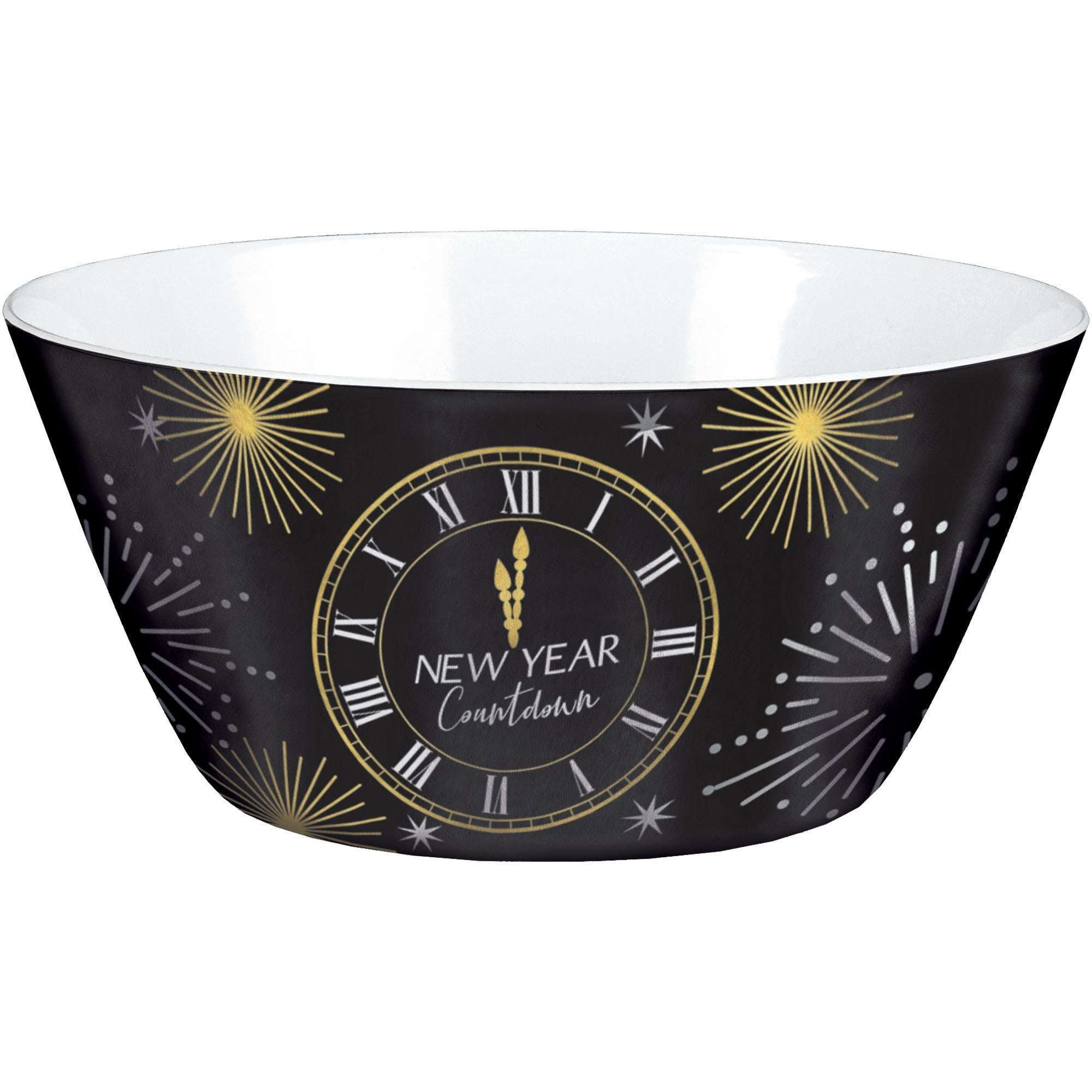 Countdown to New Year's Melamine Serving Bowl. 10in