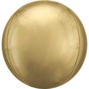 White Gold Orbz Balloon. 16in