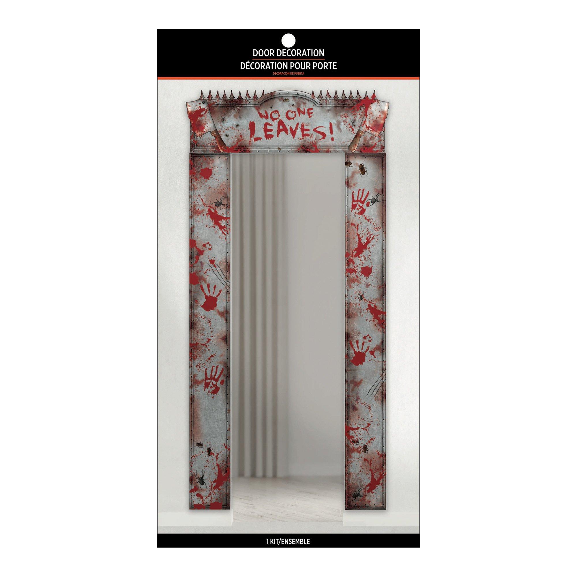 Bloody Doorway Entry Cardboard Decoration. 42.6in x 84.5in - Image 2