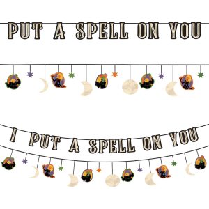 Hocus Pocus Letter Banner with Accent Banner. 12ft