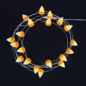 Candy Corn LED Fairy String Lights. 20 bulbs. 6.3ft