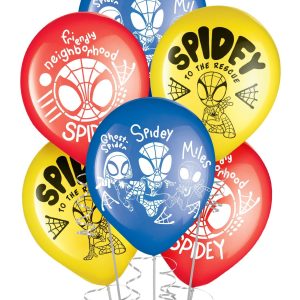 Spidey & His Amazing Friends Latex Balloons. 12in. 6ct