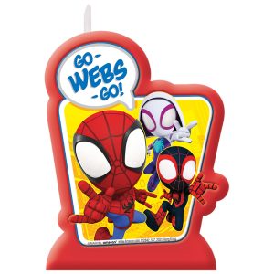 Spidey & His Amazing Friends Birthday Candle. 2.7in x 3.5in