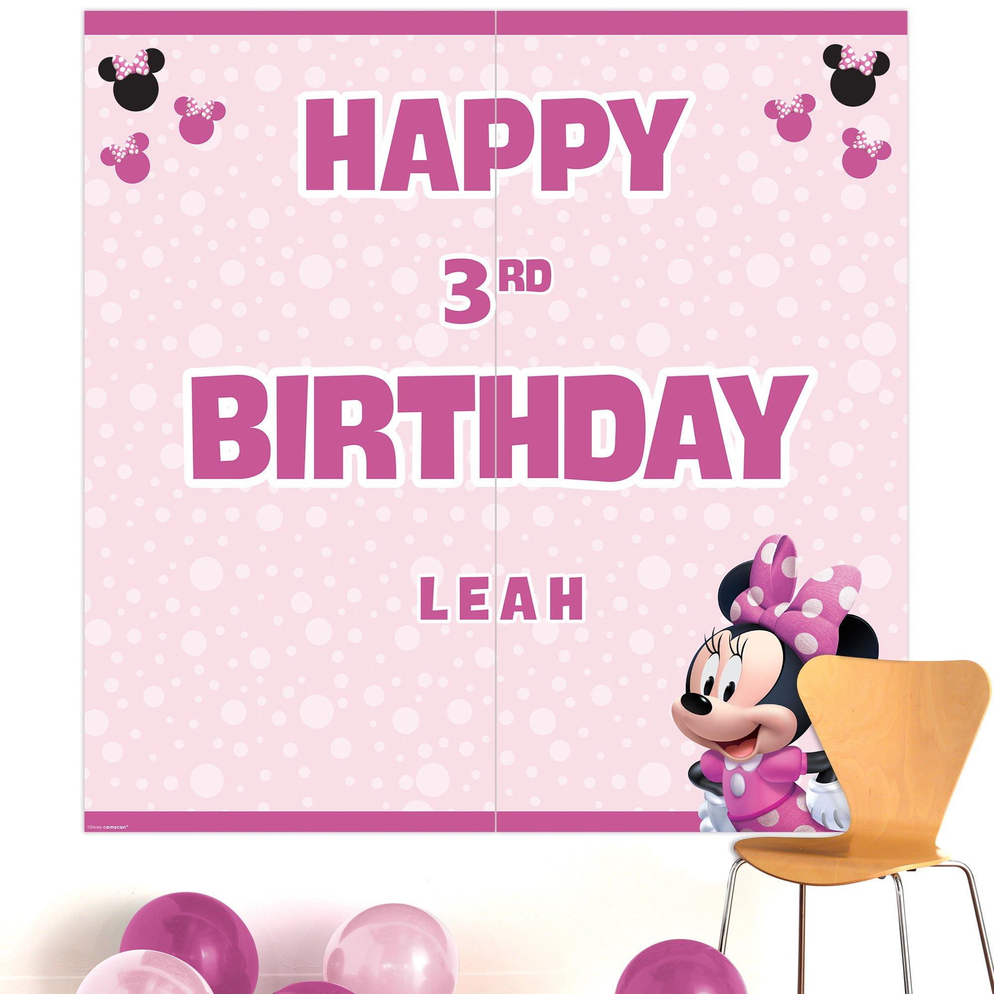 Customizable Minnie Mouse Forever Paper Scene Setter. 5.4in x 5.4in