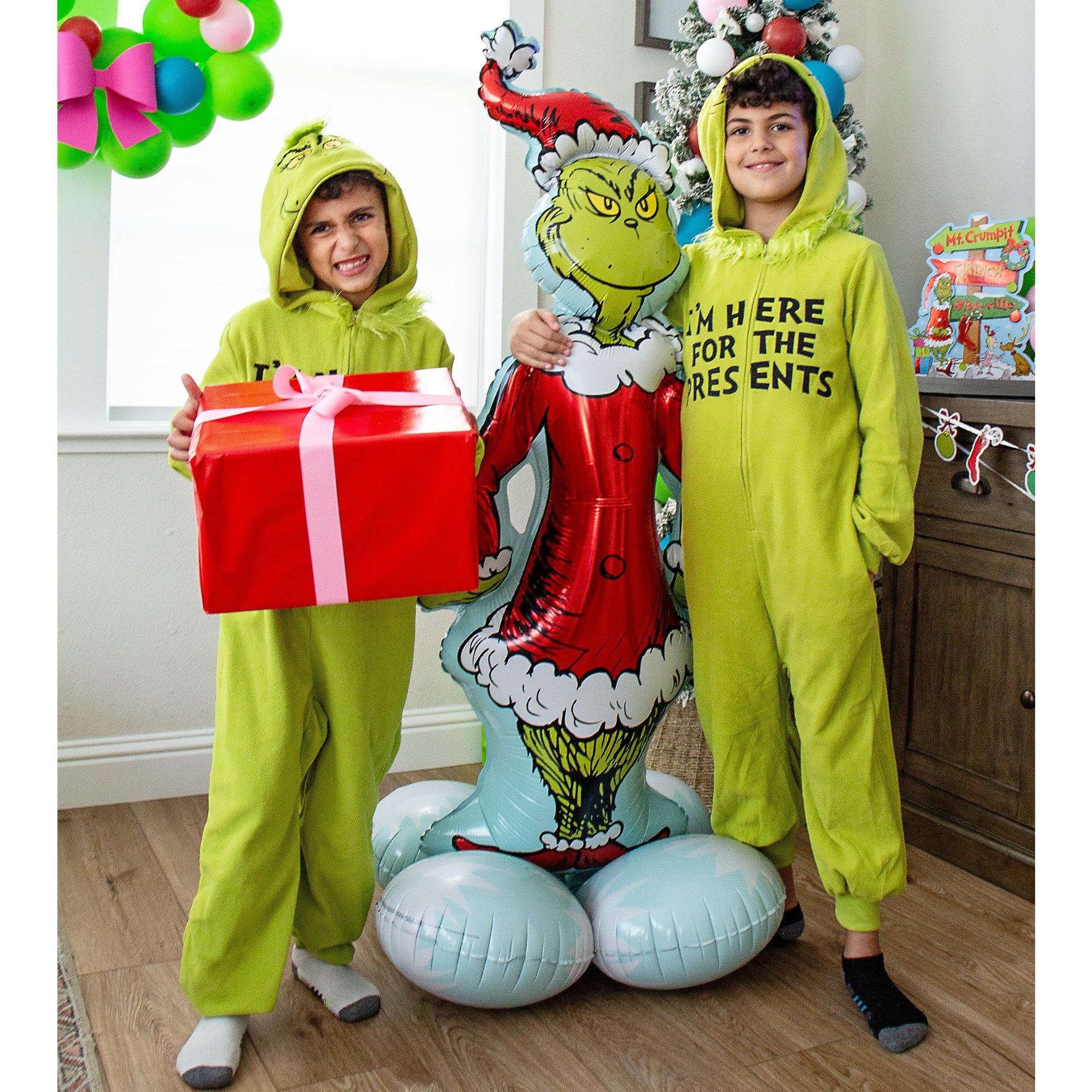 AirLoonz Christmas Grinch Foil Balloon. 59in - Dr. Seuss How the Grinch Stole Christmas - Image 3