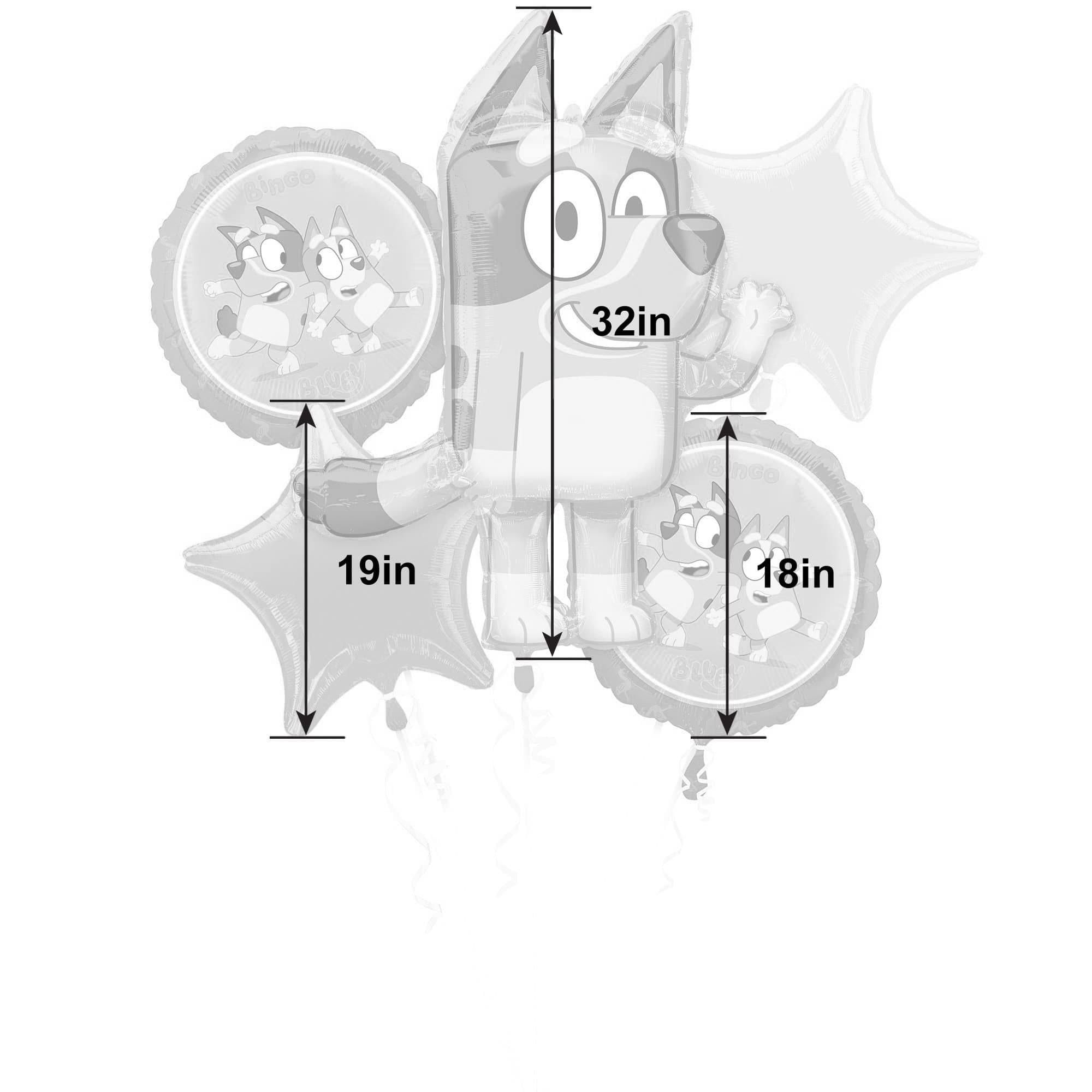 Bluey Foil Balloon Bouquet. 5pc - Image 6