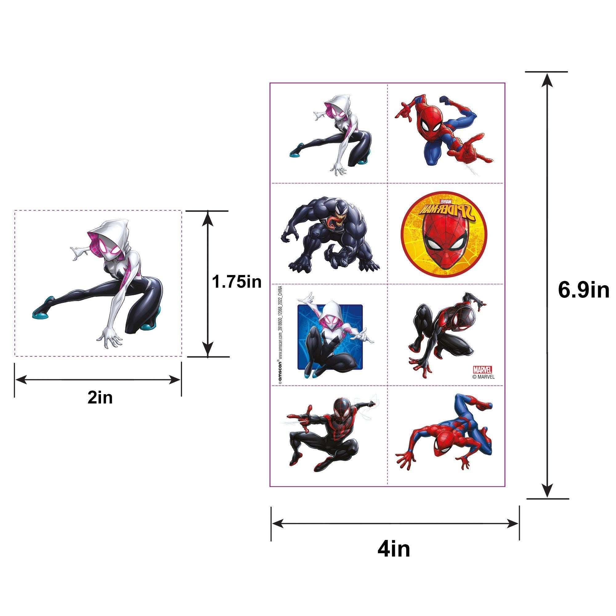 Spider-Man Webbed Wonder Temporary Tattoos. 3 Sheets. 24ct - Image 3