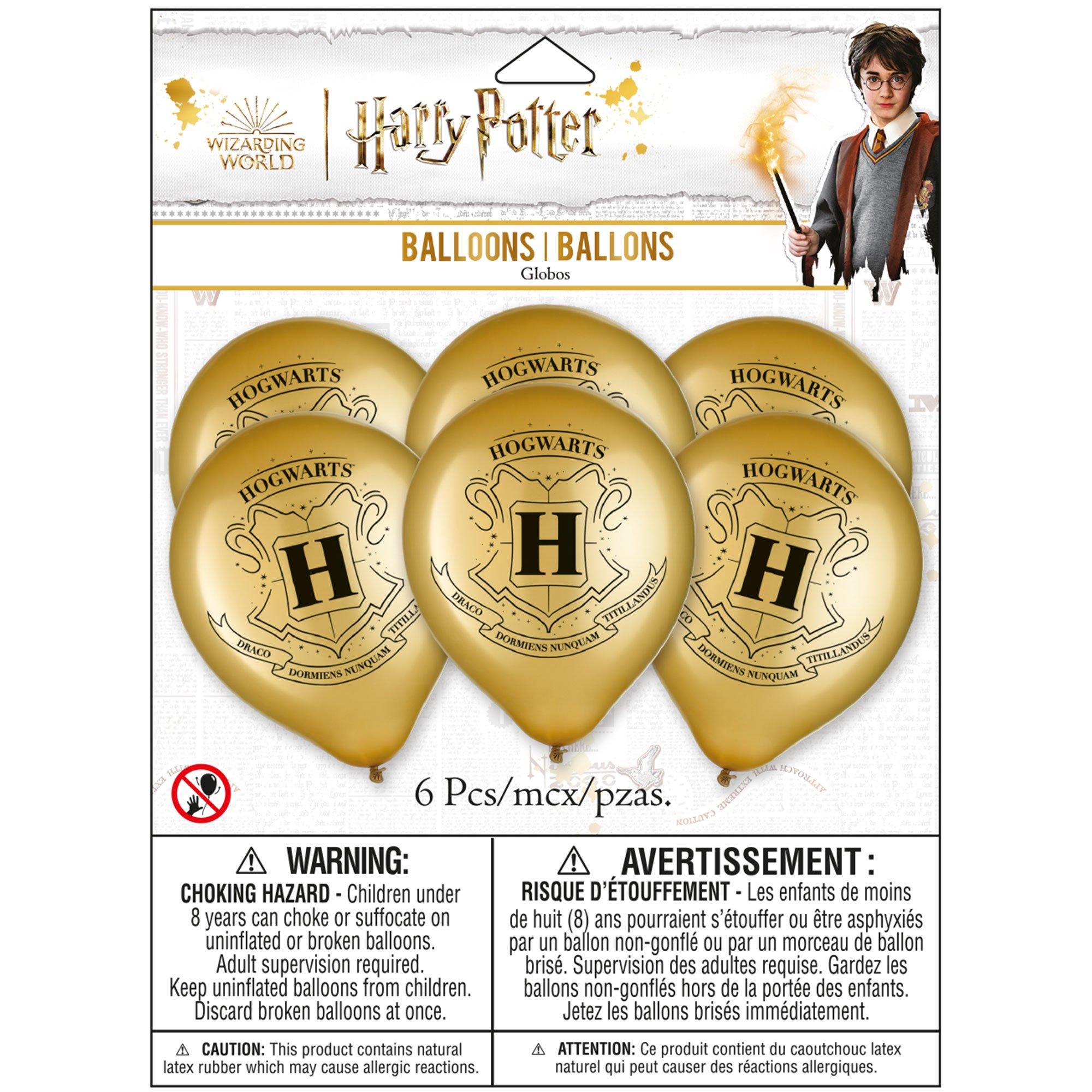 6ct. 12in. Metallic Hogwarts United Latex Balloons - Harry Potter - Image 2