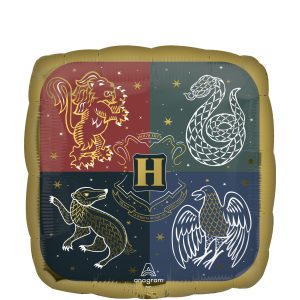 Hogwarts Houses Square Foil Balloon. 18in - Harry Potter