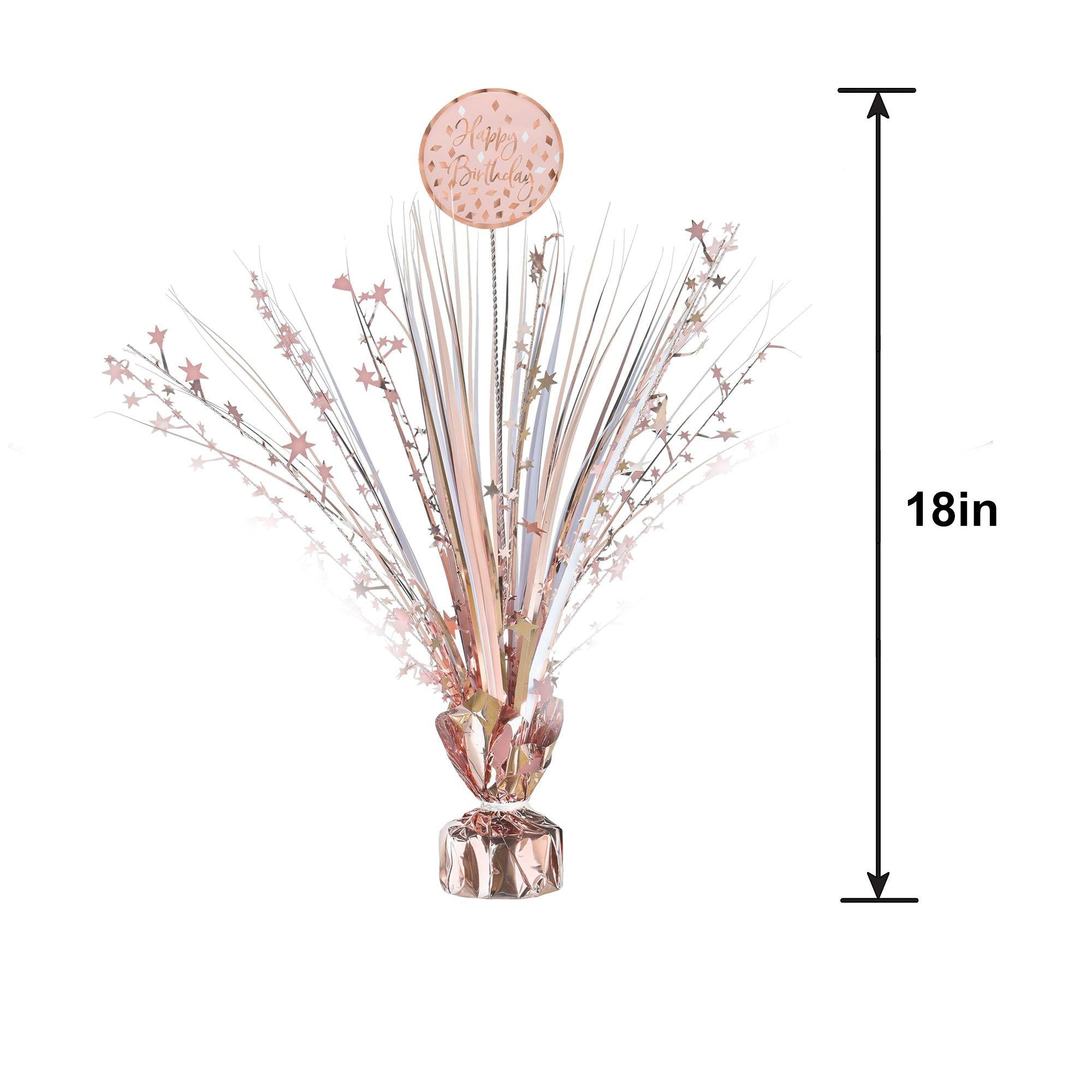 Metallic Blush Birthday Spray Centerpiece. 18in - Image 2