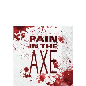 Get Axed Paper Beverage Napkins. 5in. 40ct