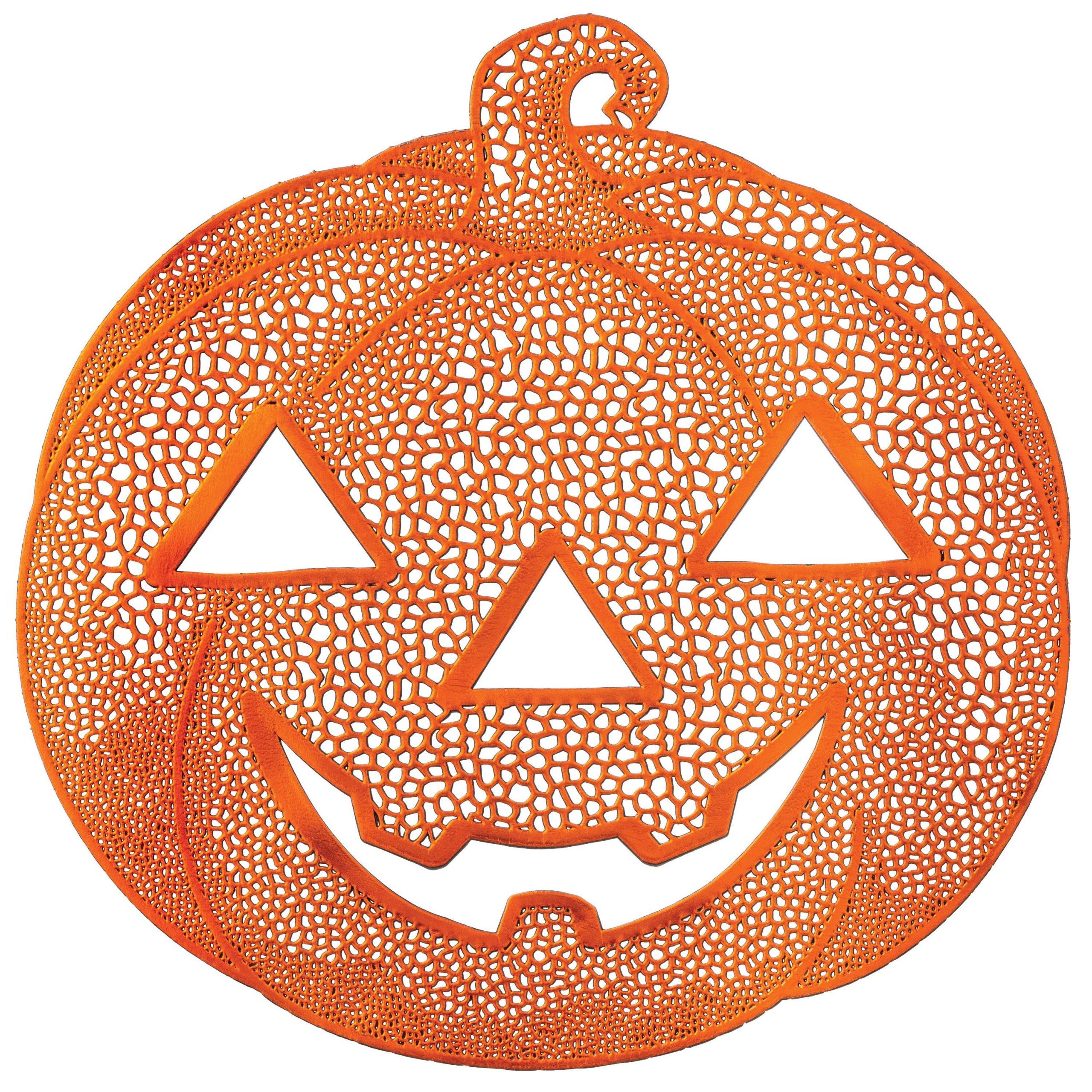 Jack-o'-Lantern Vinyl Placemat. 15in
