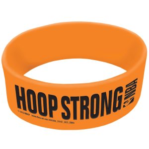 Orange Wilson Hoop Strong Rubber Wristbands. 6ct