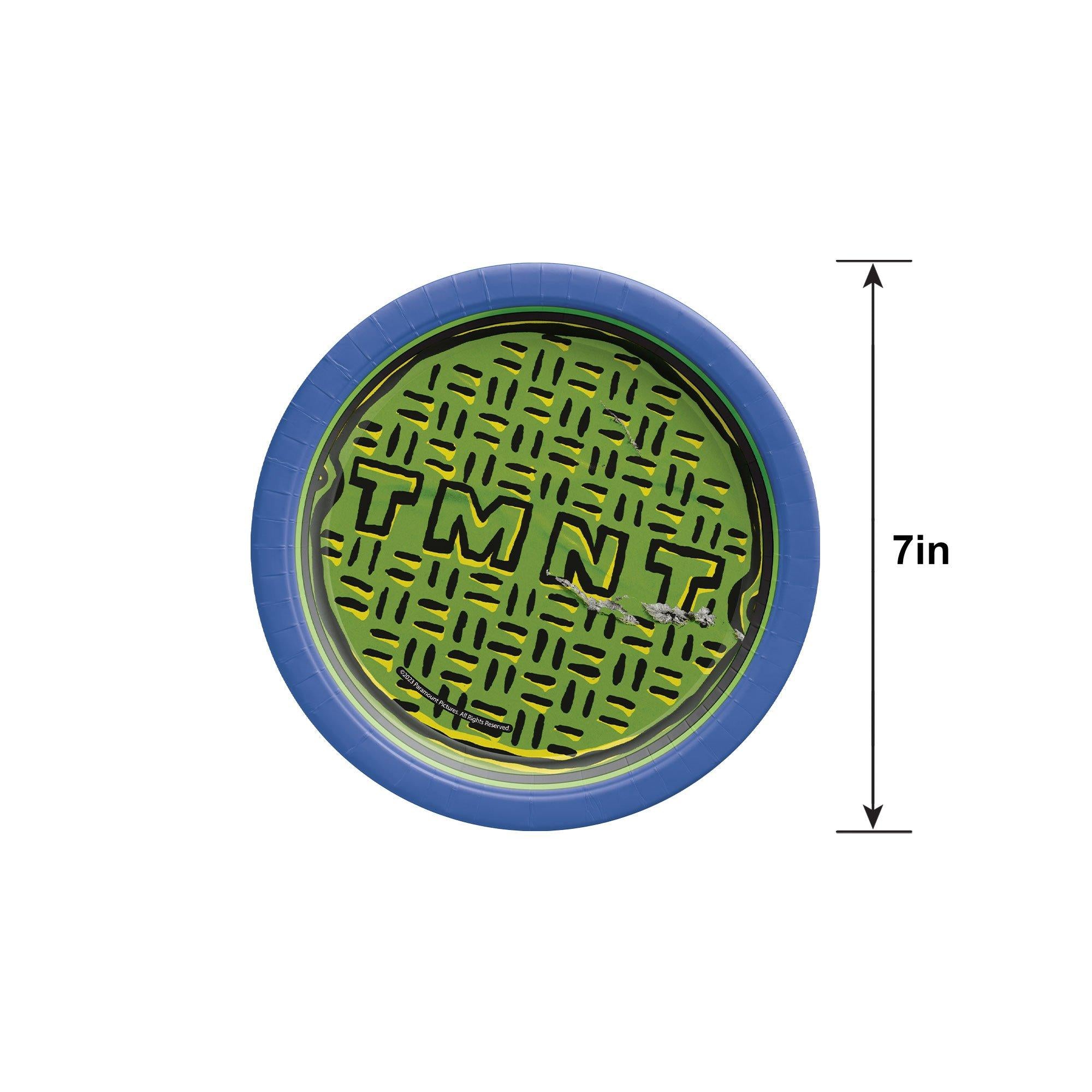 TMNT Paper Dessert Plates. 7in. 8ct - Teenage Mutant Ninja Turtles: Mutant Mayhem - Image 4