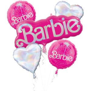 Barbie Foil Balloon Bouquet. 5pc