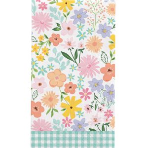Springtime Blooms Paper Guest Towels. 4.5in x 7.75in. 16ct