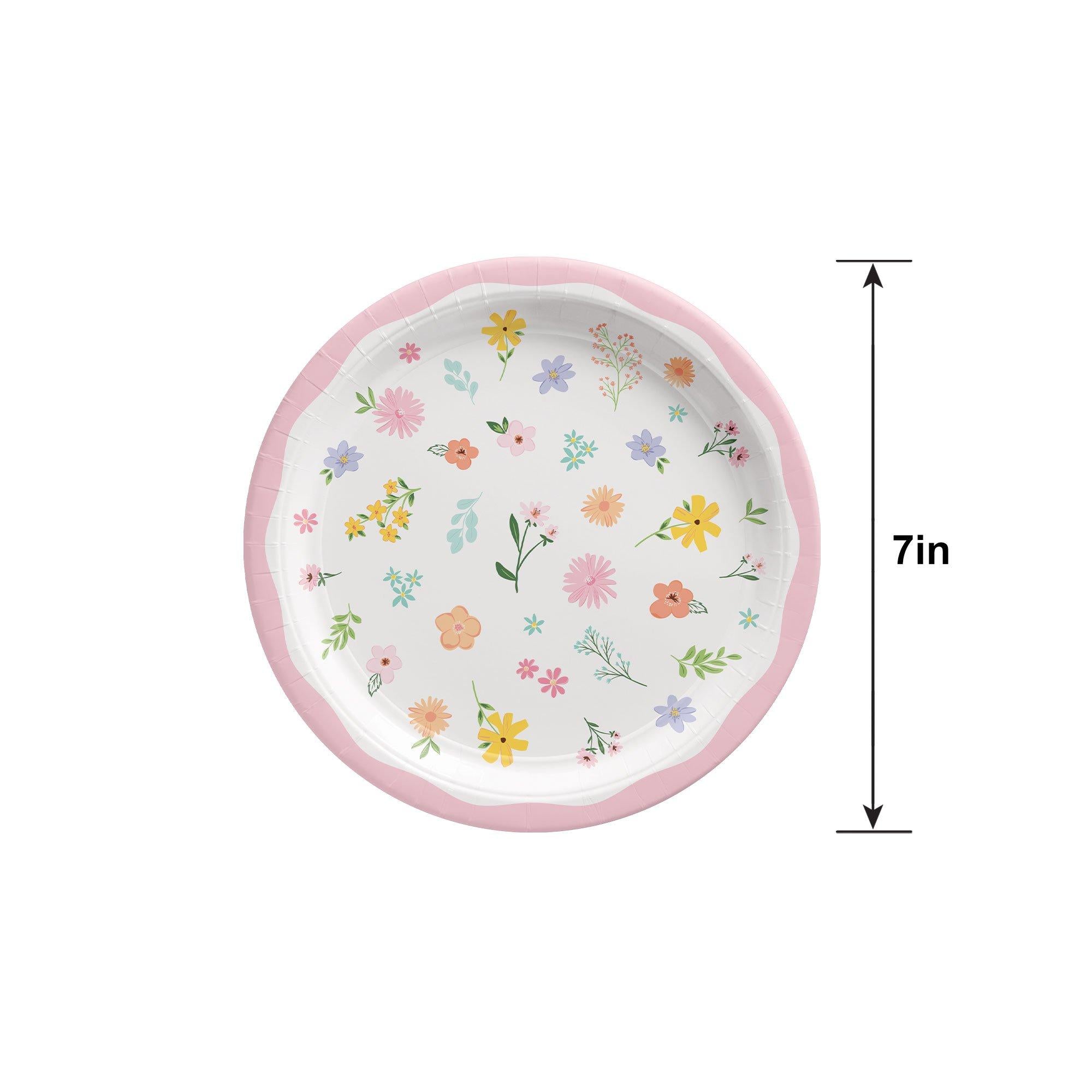 Springtime Blooms Paper Plates. 8ct. Assorted Options - Image 4