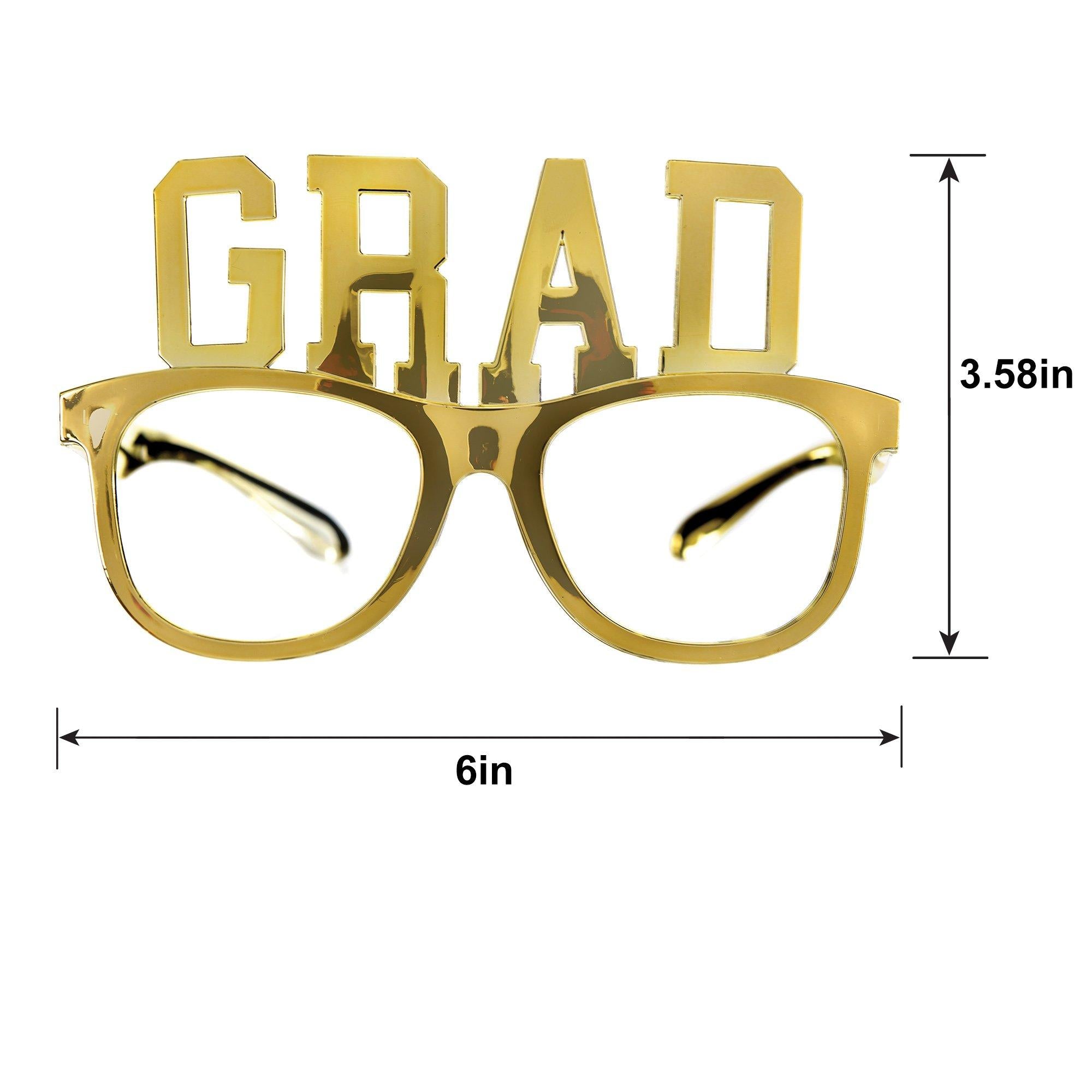Metallic Gold Grad Plastic Glasses. 10ct - Image 2