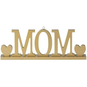 Gold MOM Balloon Weight MDF Table Decoration