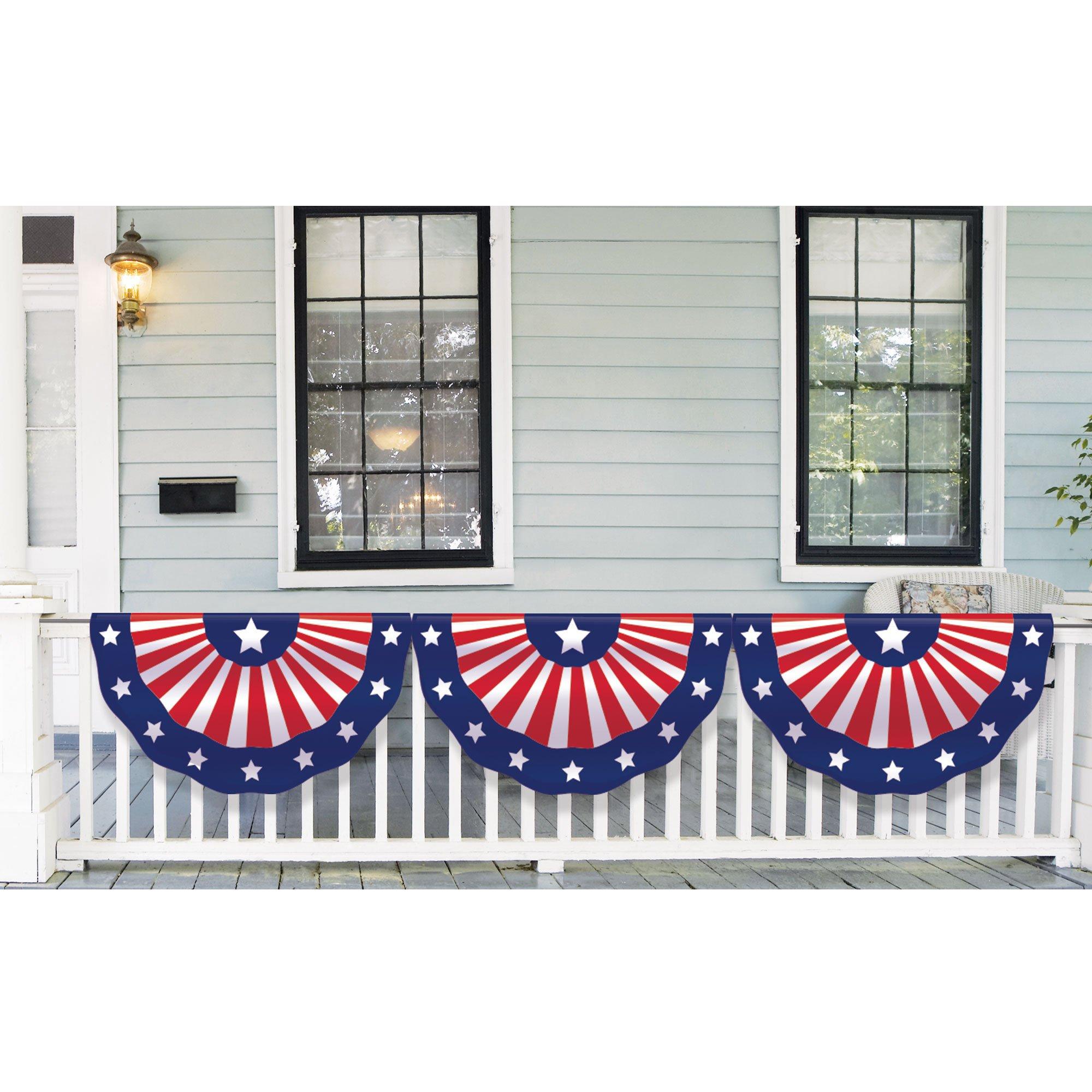 Patriotic Fabric Bunting. 11ft x 1.6ft - Image 4