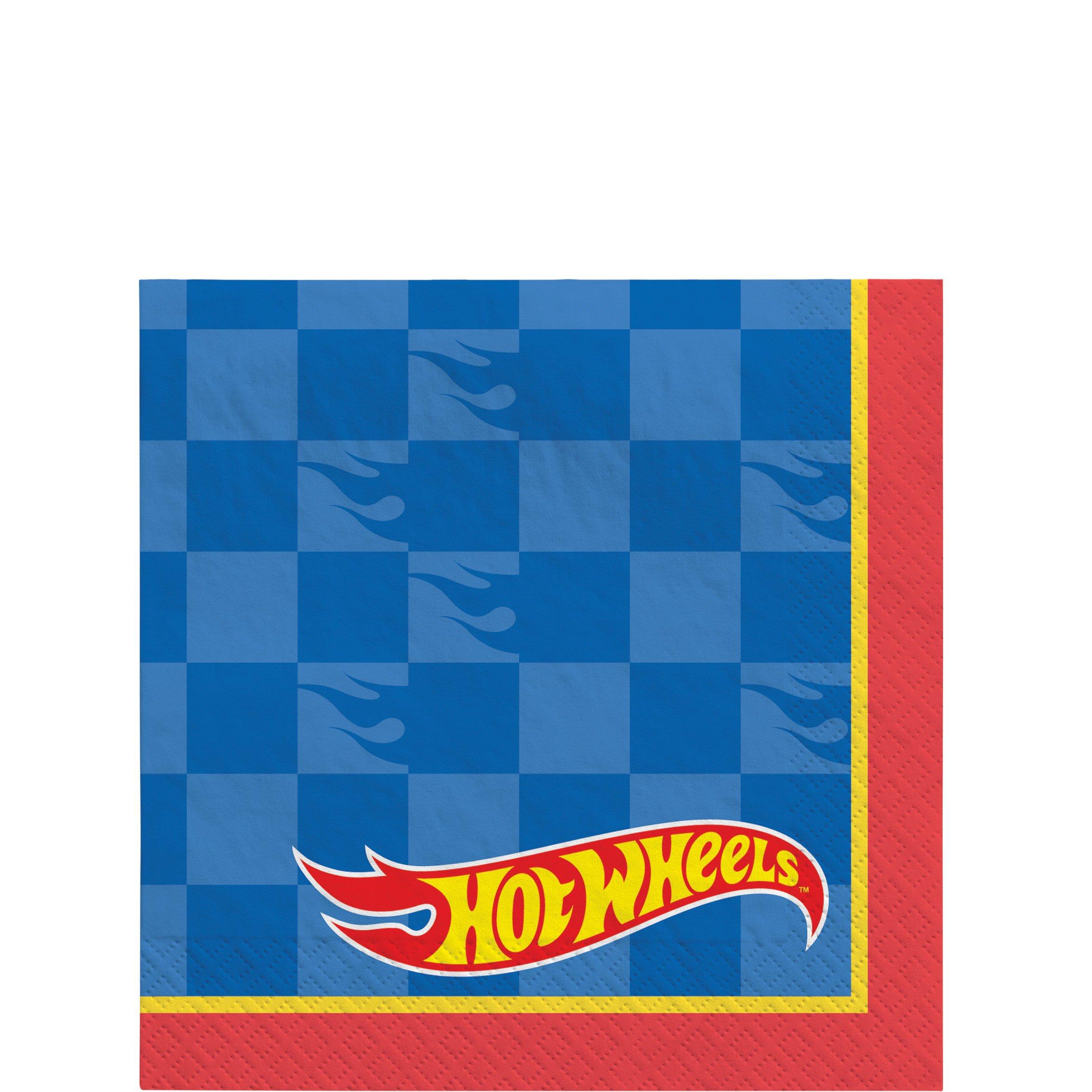 Hot Wheels Beverage Napkins. 5in. 16ct