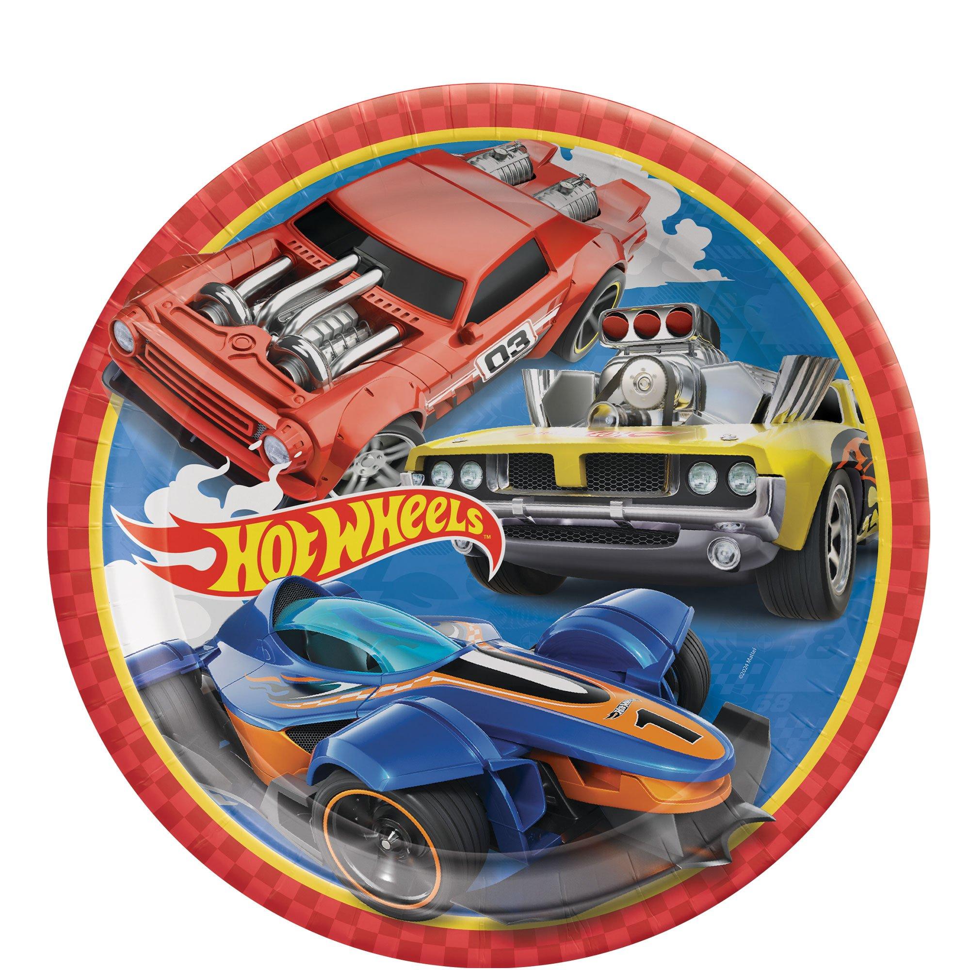 Hot Wheels Lunch Plates. 9in. 8ct