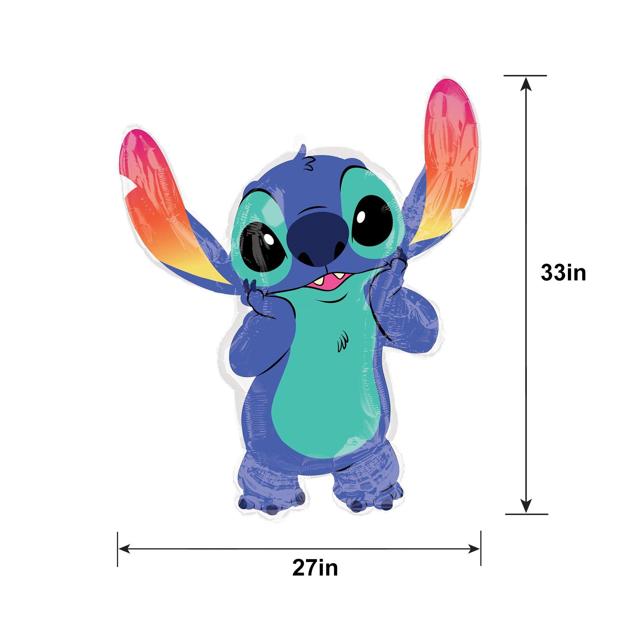 Stitch-Shaped Foil Balloon. 33in - Disney Lilo & Stitch - Image 2