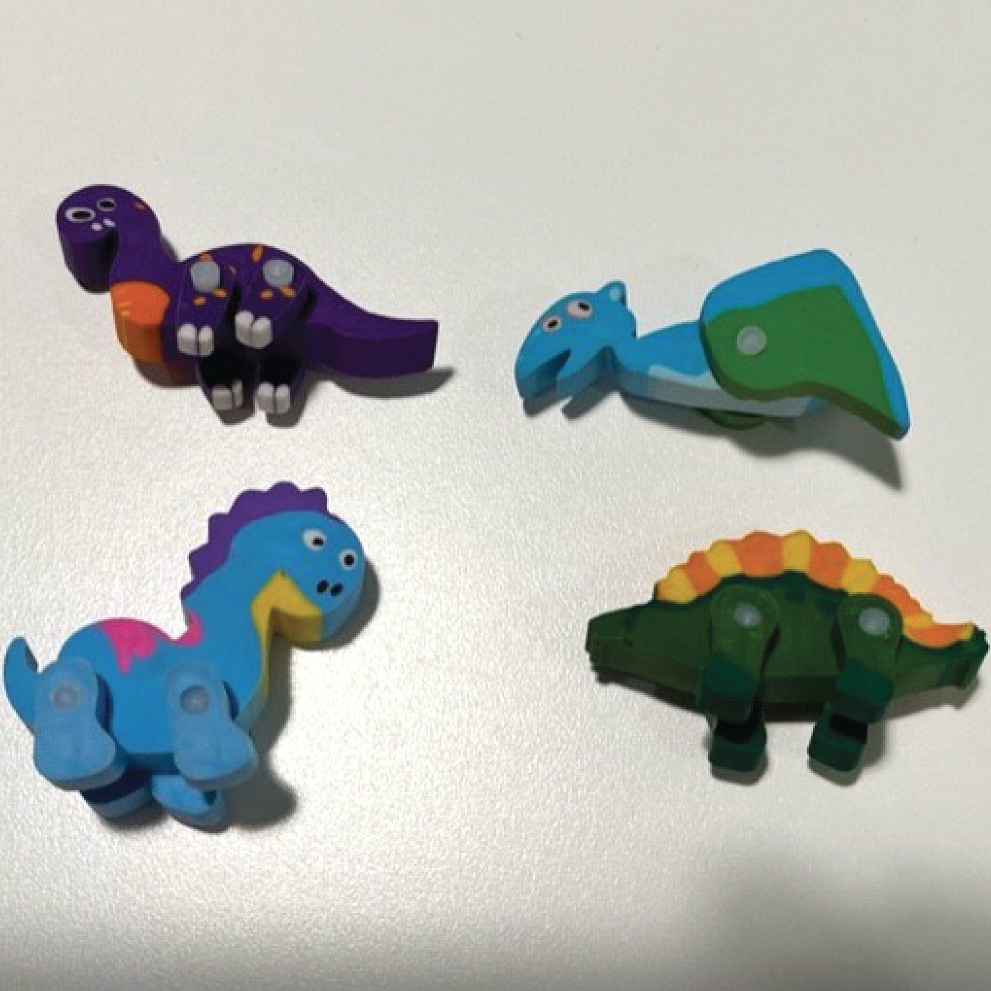 Dino-Mite Dinosaur Erasers. 12pc - Image 2