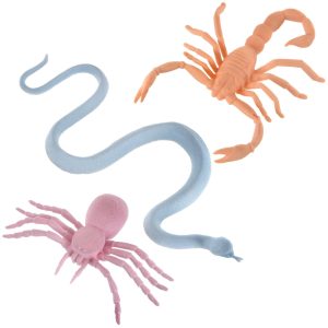 Pastel Halloween Plastic Critters. 3pc